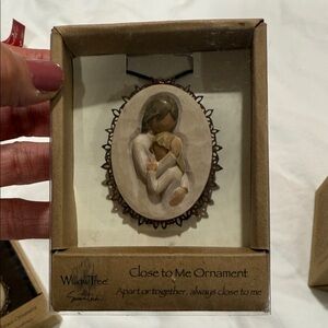 Willow Tree Close to Me ornament- Cream and Brown